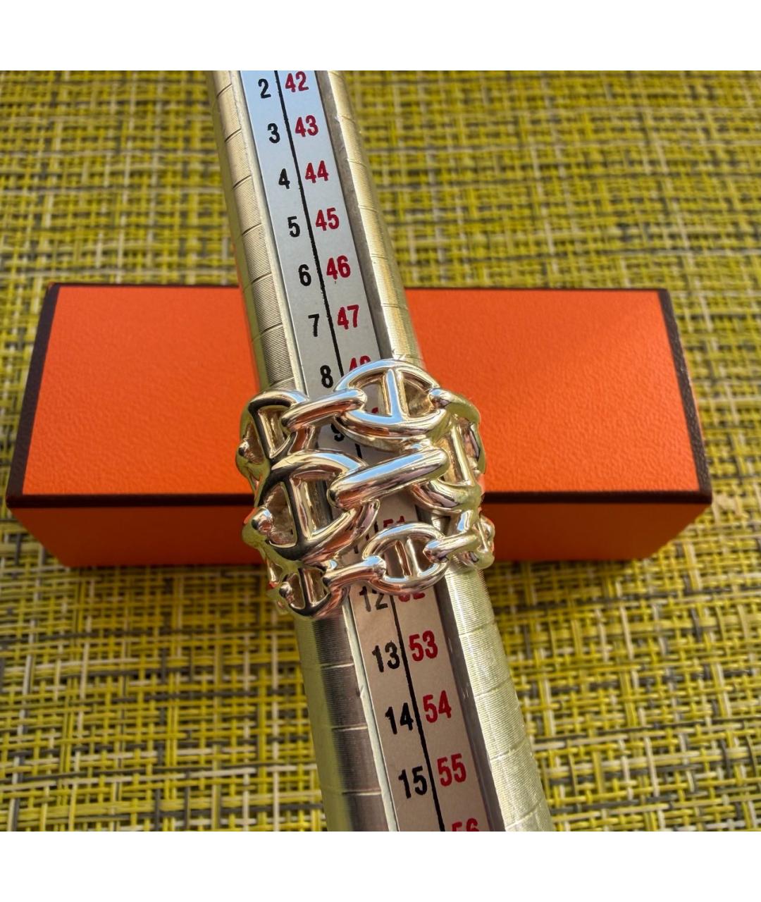 HERMES Серебряное серебряное кольцо, фото 3