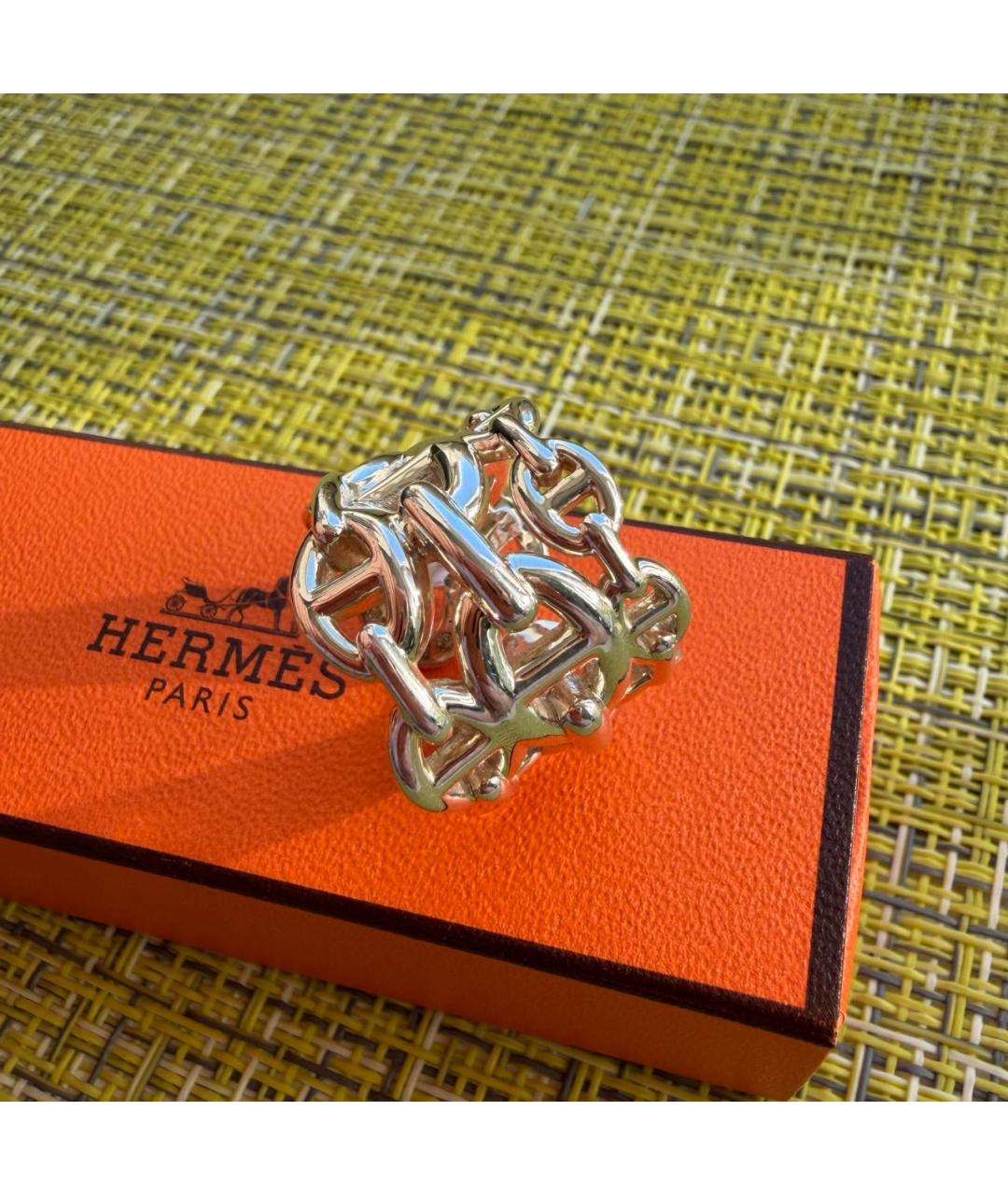 HERMES Серебряное серебряное кольцо, фото 4