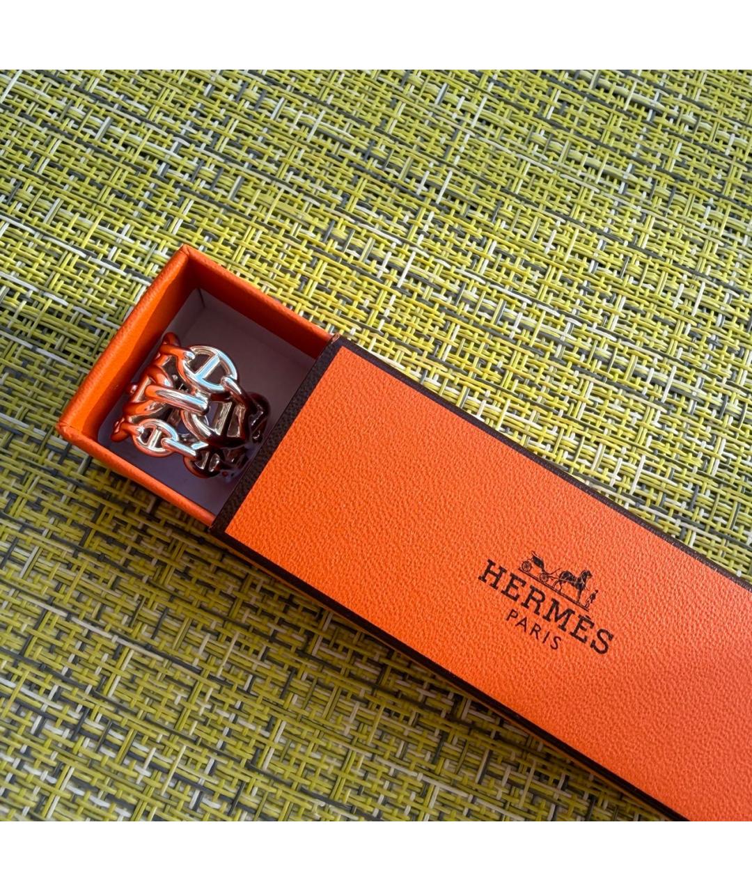 HERMES Серебряное серебряное кольцо, фото 8