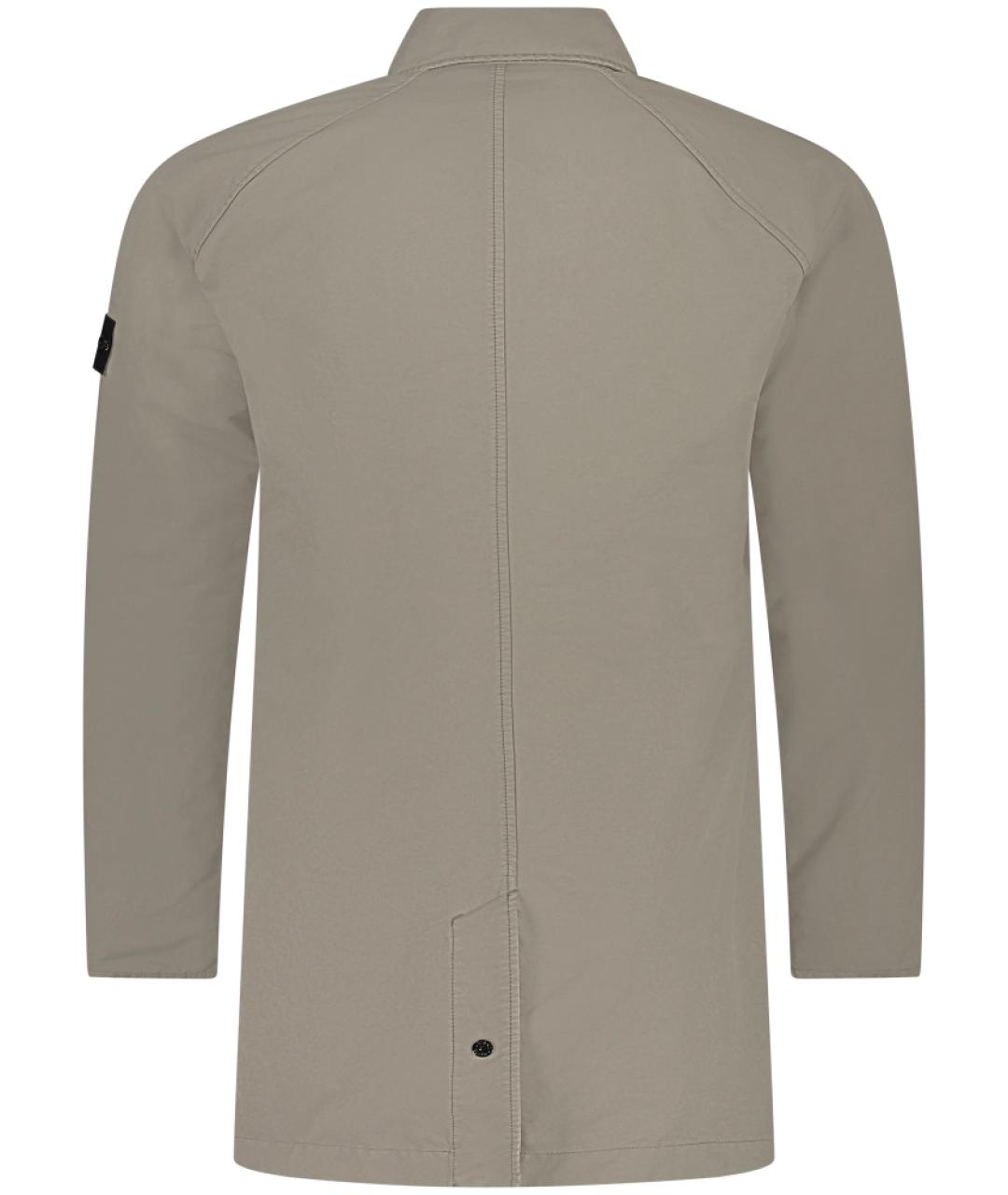 STONE ISLAND Серое пальто, фото 3