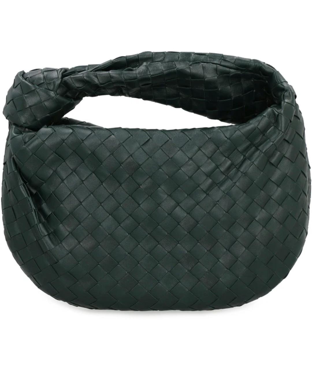 BOTTEGA VENETA Зеленая кожаная сумка через плечо, фото 1