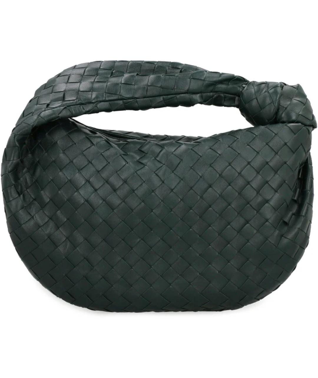 BOTTEGA VENETA Зеленая кожаная сумка через плечо, фото 3