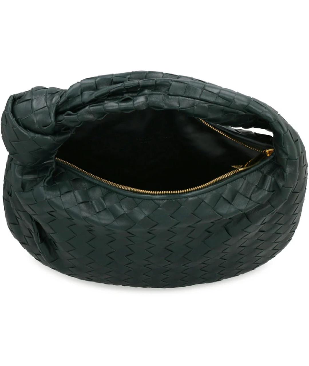 BOTTEGA VENETA Зеленая кожаная сумка через плечо, фото 4