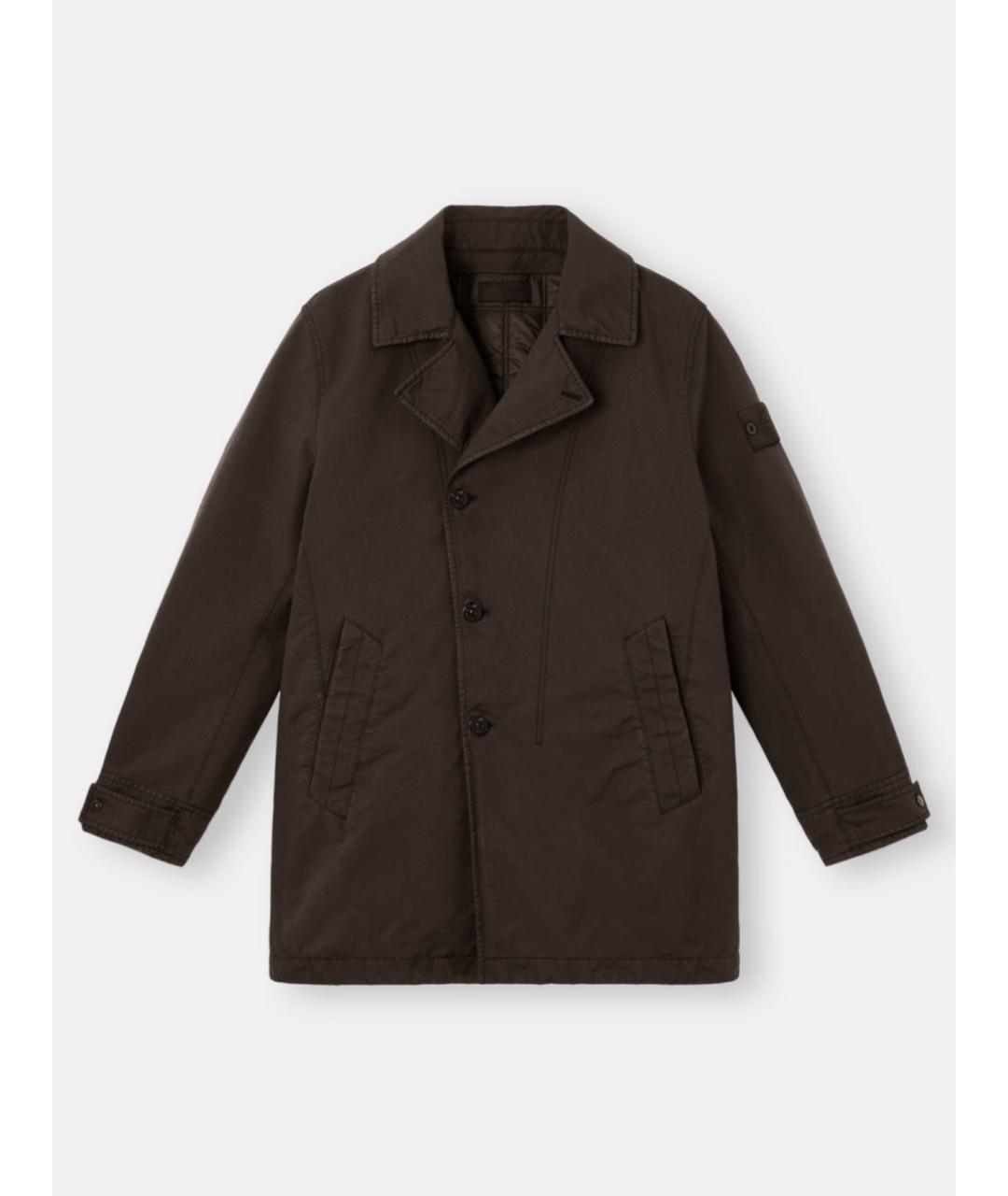 STONE ISLAND Коричневая полиэстеровая куртка, фото 7