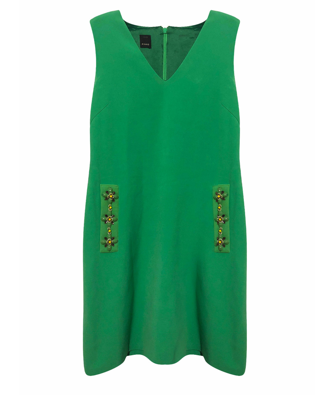 PINKO Зеленые полиэстеровое коктейльное платье, фото 1