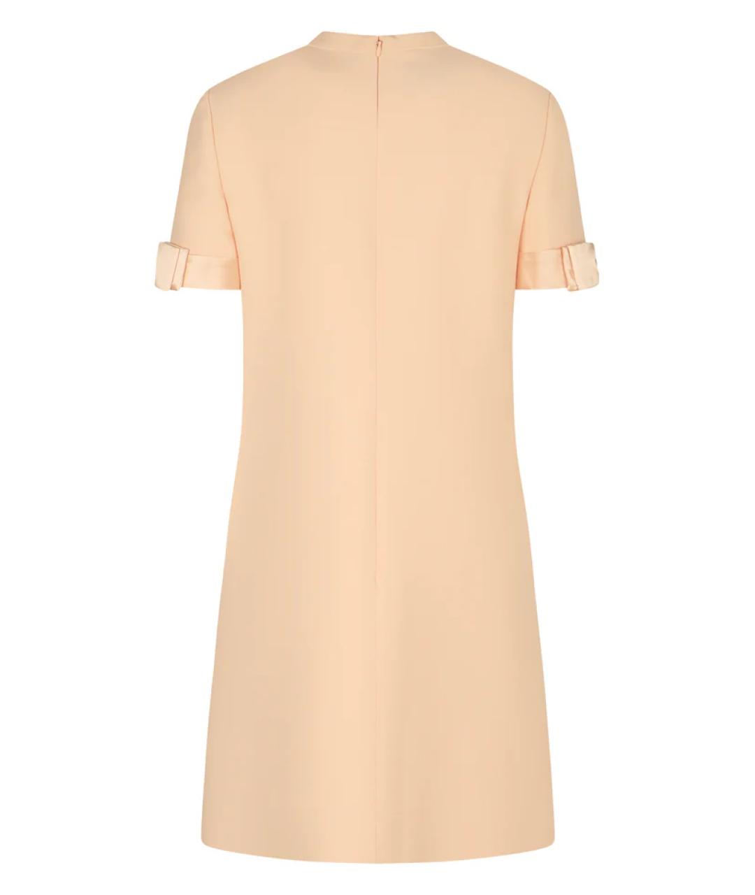 VALENTINO Бежевое шерстяное вечернее платье, фото 2