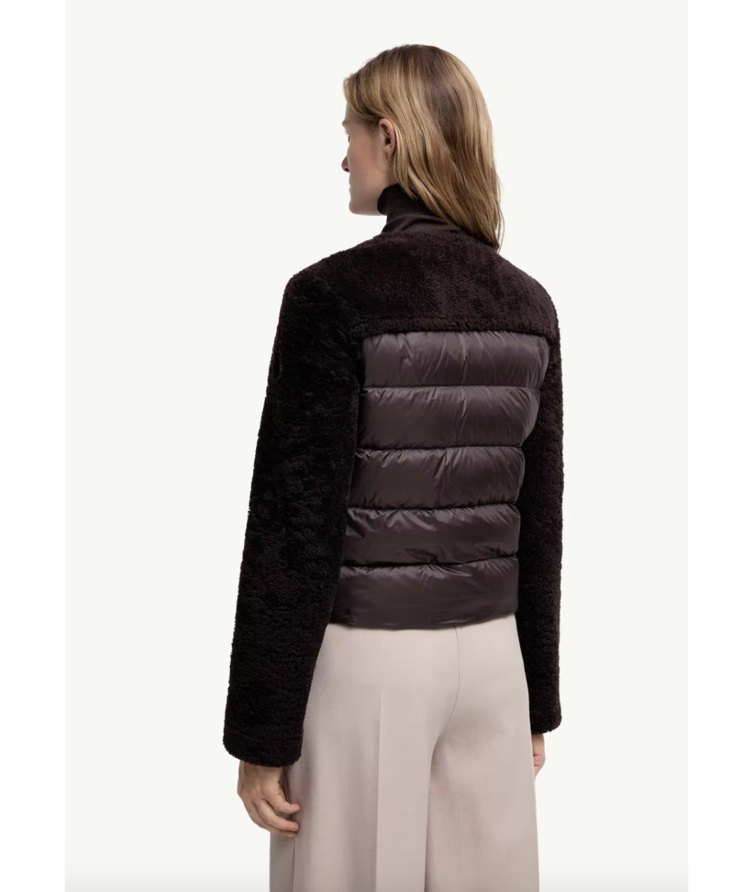 MONCLER Коричневая меховая куртка, фото 4