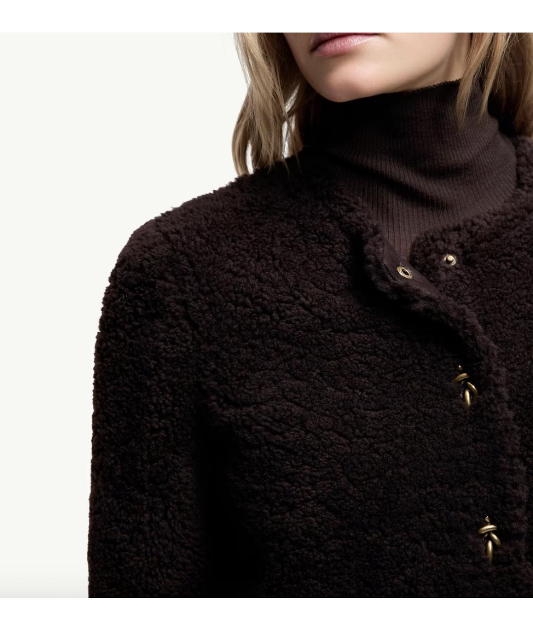 MONCLER Коричневая меховая куртка, фото 5