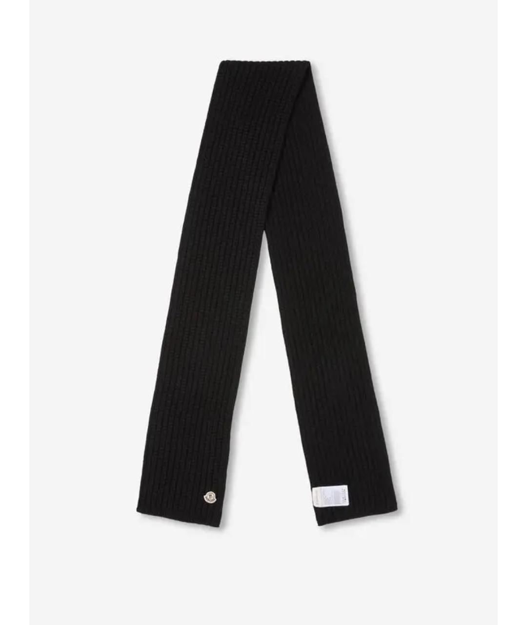 MONCLER Черный шарф, фото 2