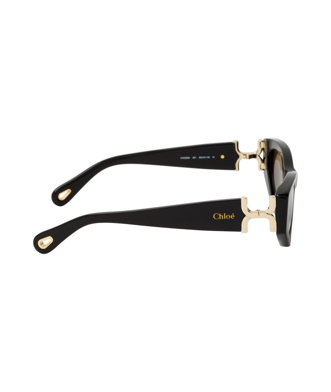 CHLOE Черные солнцезащитные очки, фото 2