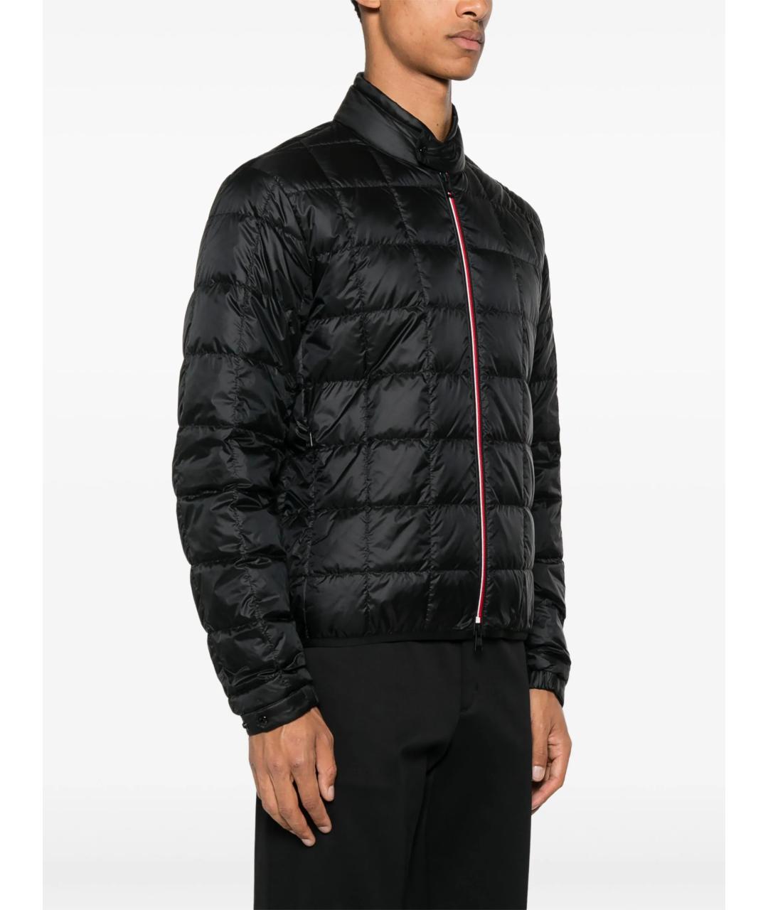 MONCLER Черный полиамидовый пуховик, фото 2