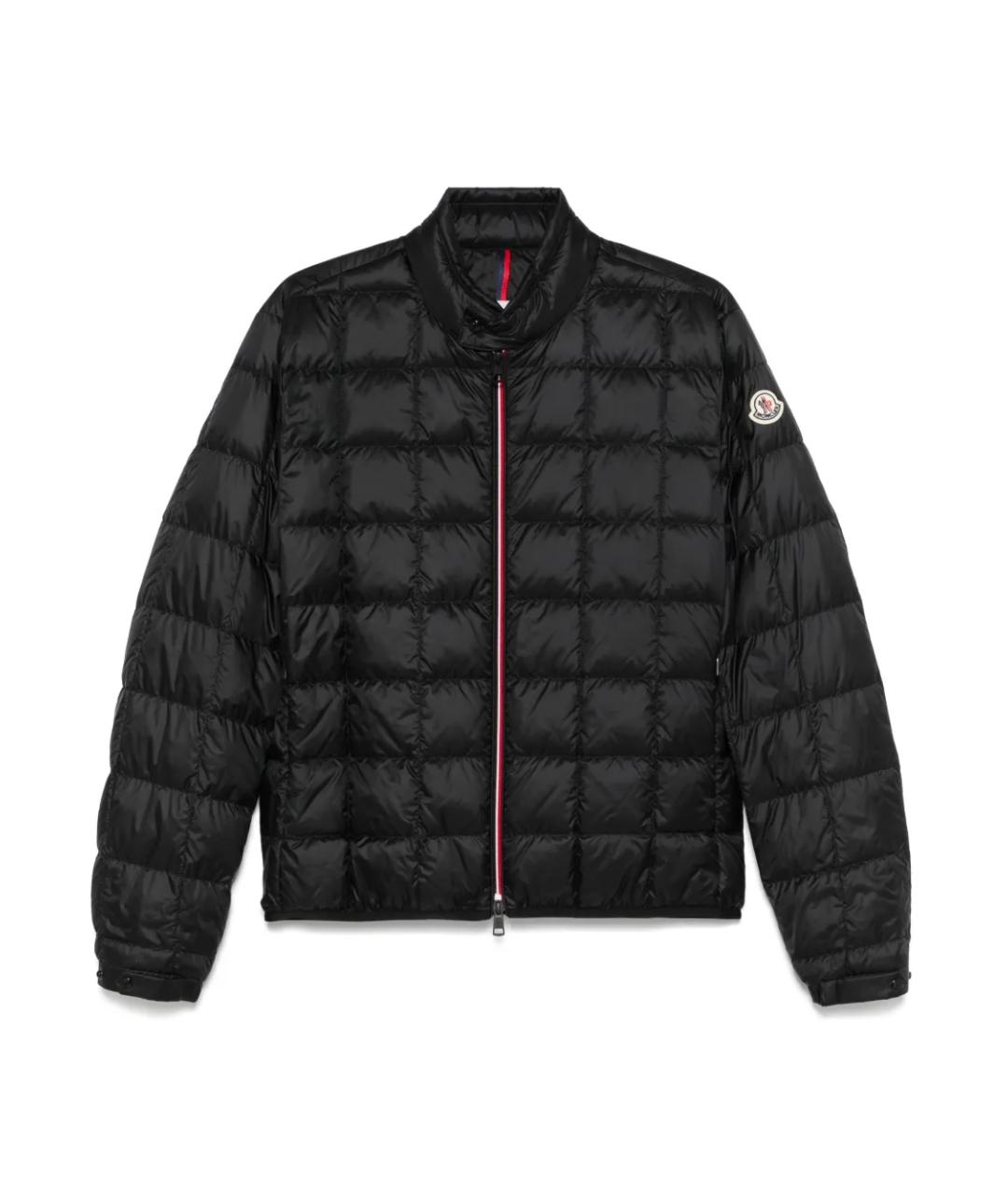 MONCLER Черный полиамидовый пуховик, фото 1