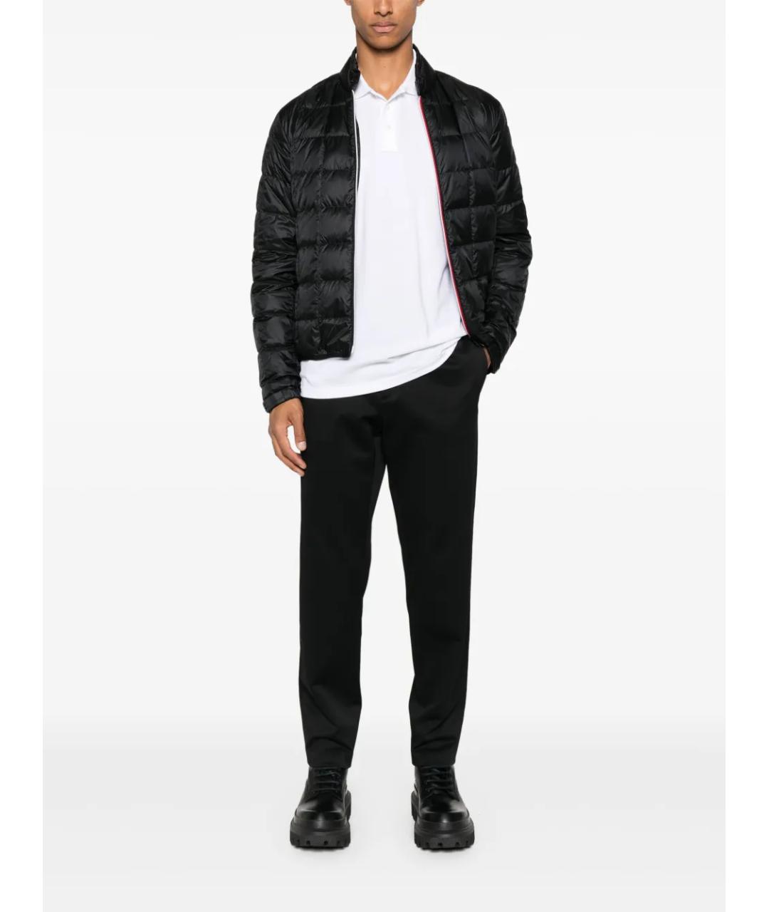 MONCLER Черный полиамидовый пуховик, фото 5