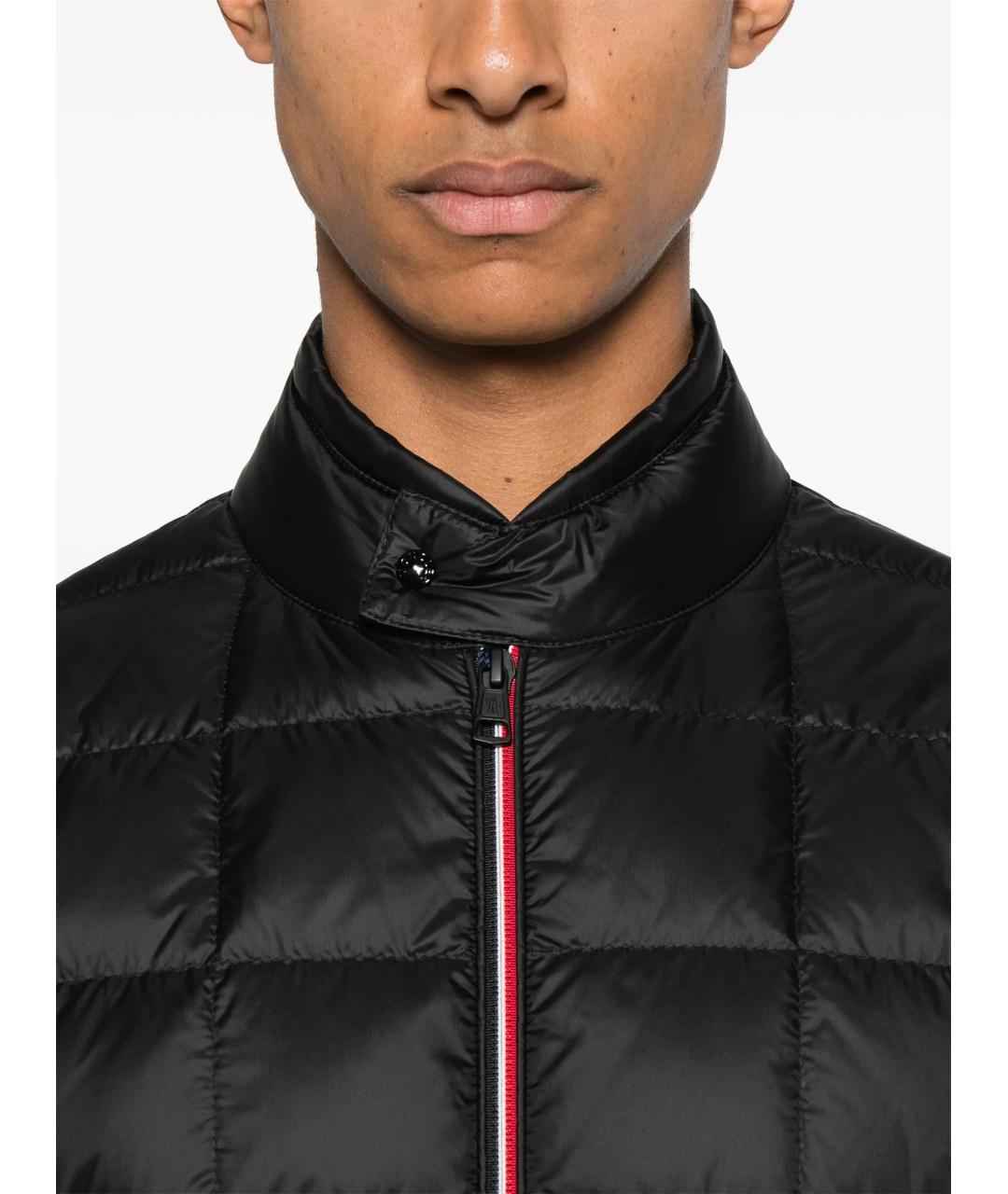 MONCLER Черный полиамидовый пуховик, фото 4