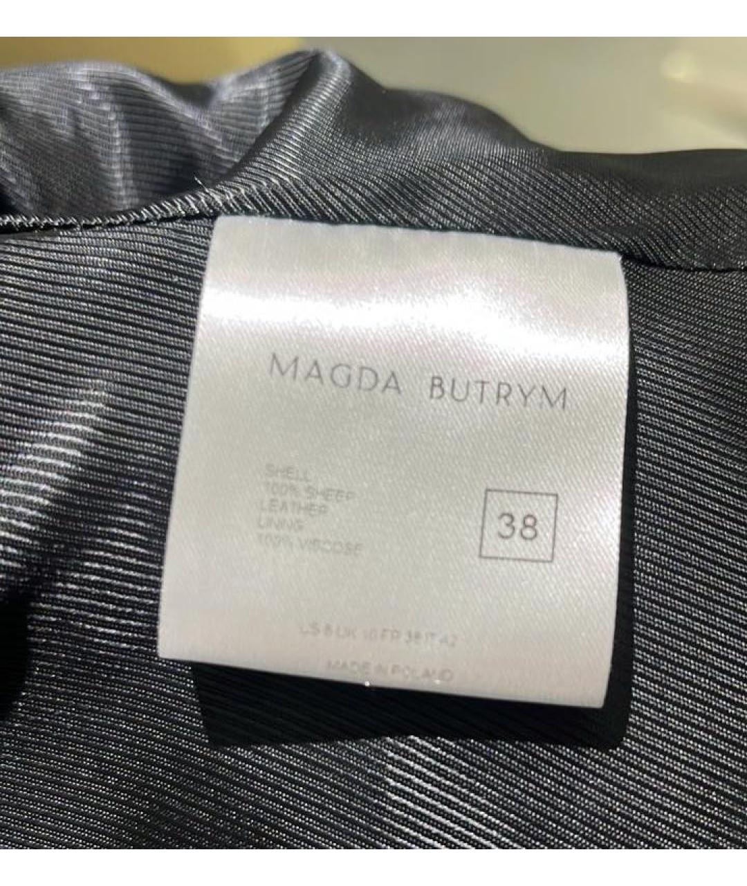 MAGDA BUTRYM Темно-синяя кожаная куртка, фото 3