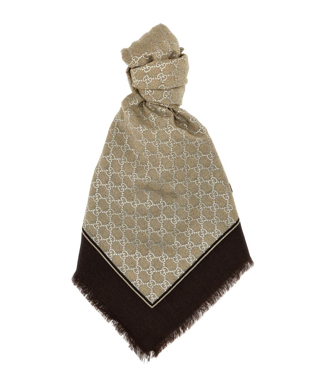 GUCCI Мульти шерстяной шарф, фото 1