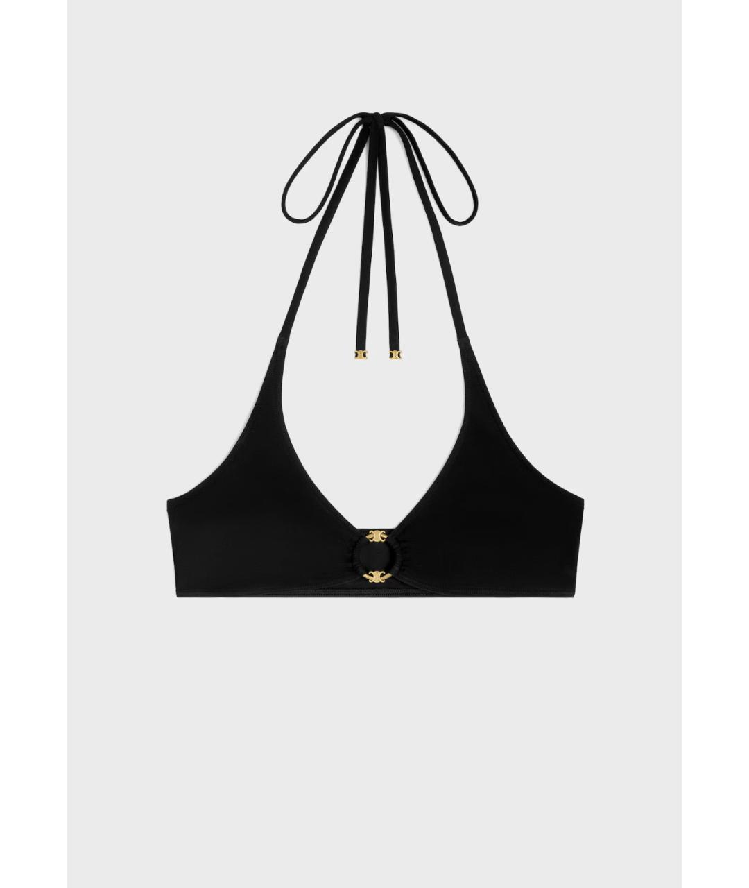 CELINE Черный полиамидовый купальник, фото 4