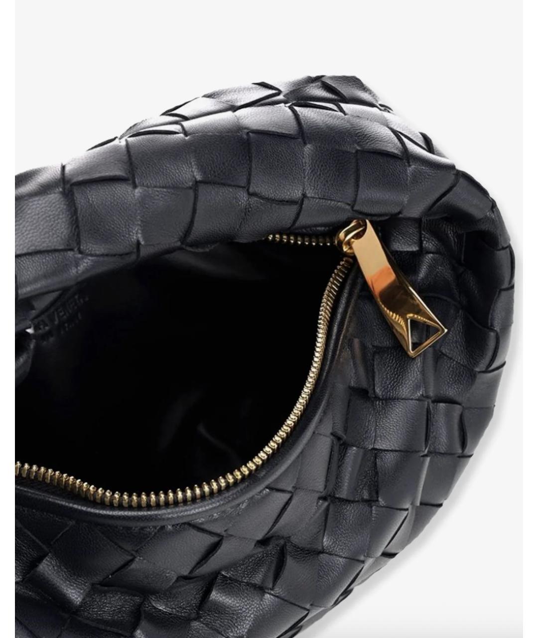 BOTTEGA VENETA Темно-синяя кожаная сумка через плечо, фото 4