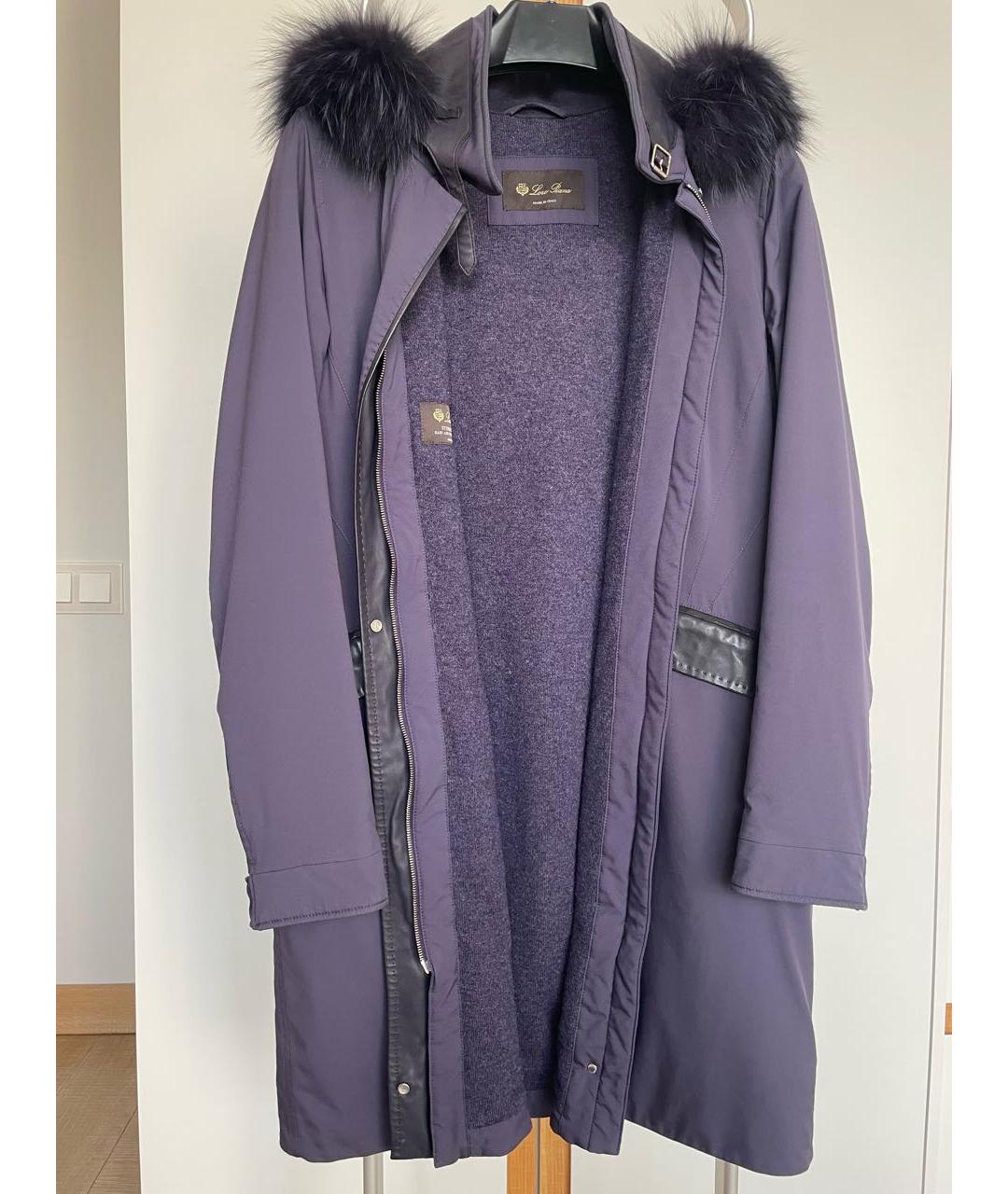 LORO PIANA Фиолетовая кашемировая парка, фото 9
