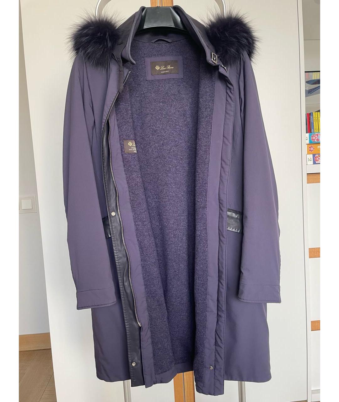 LORO PIANA Фиолетовая кашемировая парка, фото 6