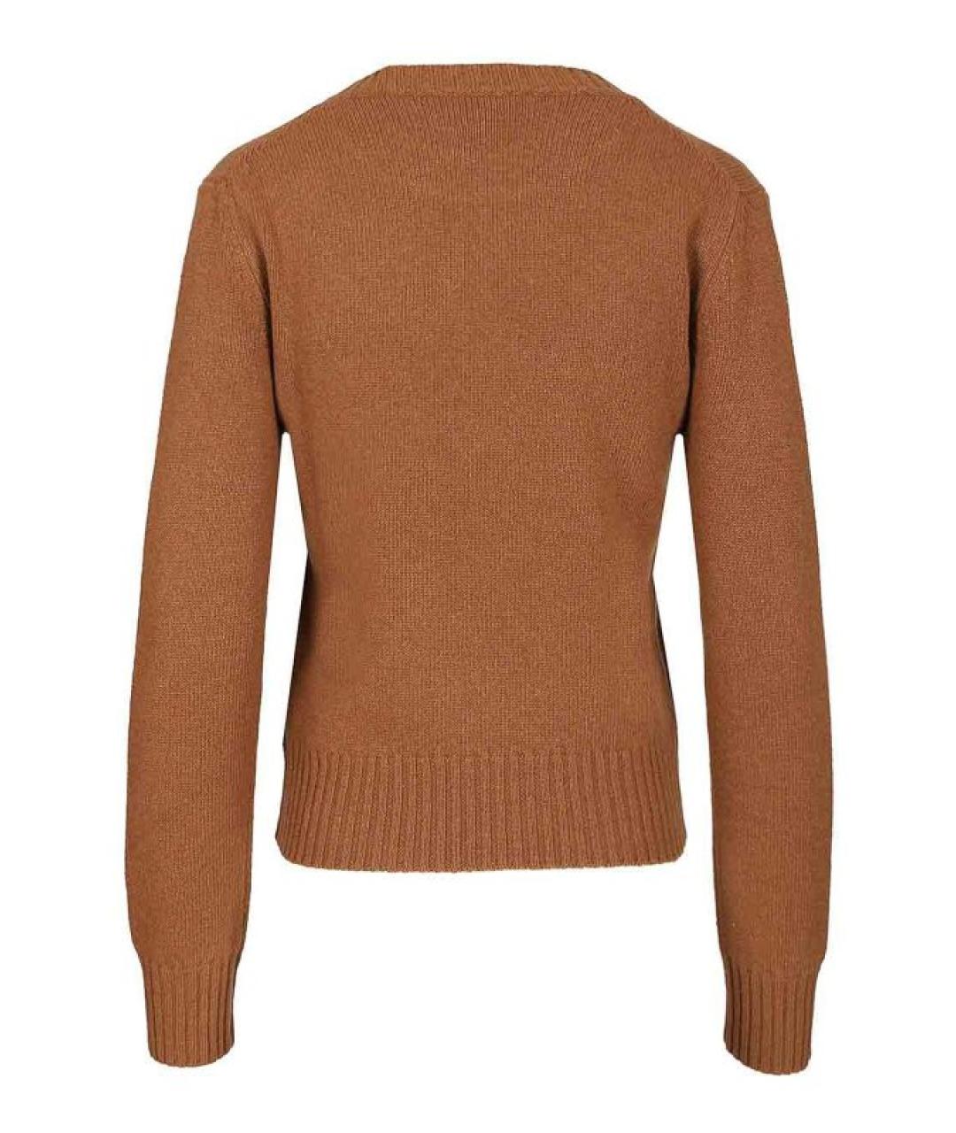 Ami Paris Коричневый кашемировый джемпер / свитер, фото 2