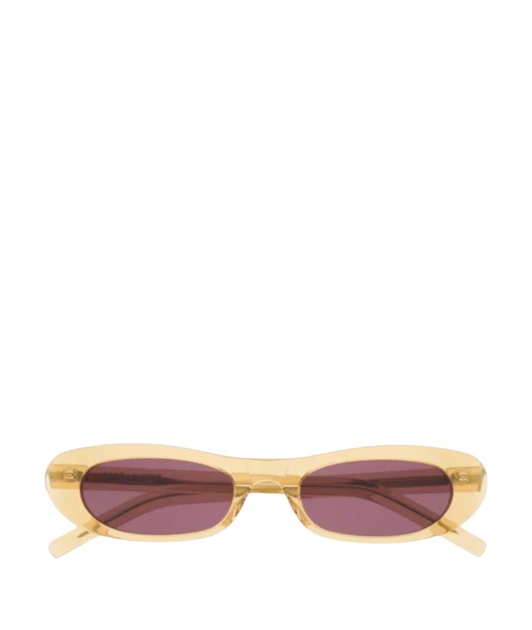 SAINT LAURENT Бежевые солнцезащитные очки, фото 1