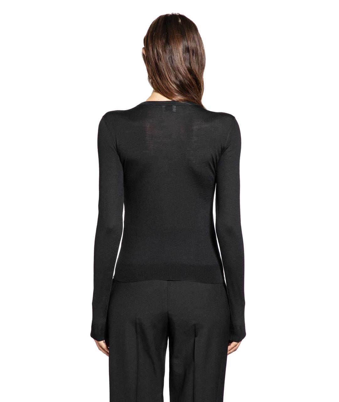 SAINT LAURENT Черный шерстяной джемпер / свитер, фото 4