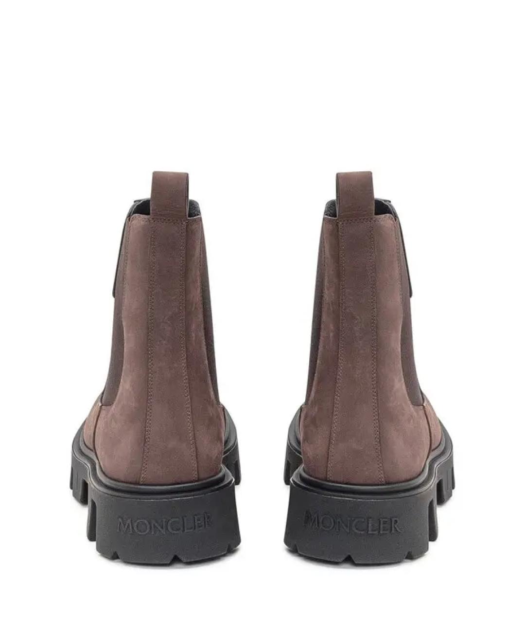 MONCLER Коричневые высокие ботинки, фото 3
