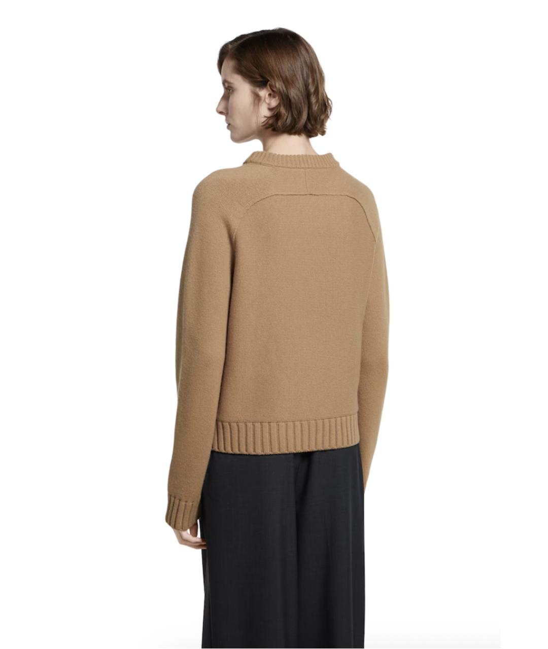 GUCCI Бежевый шерстяной джемпер / свитер, фото 3