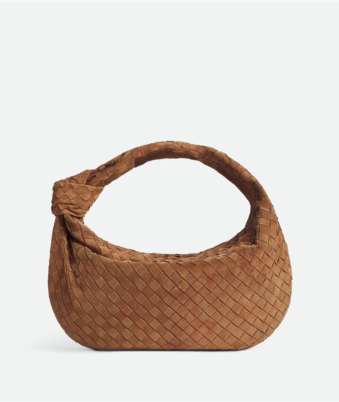 BOTTEGA VENETA Коричневая замшевая сумка через плечо, фото 6