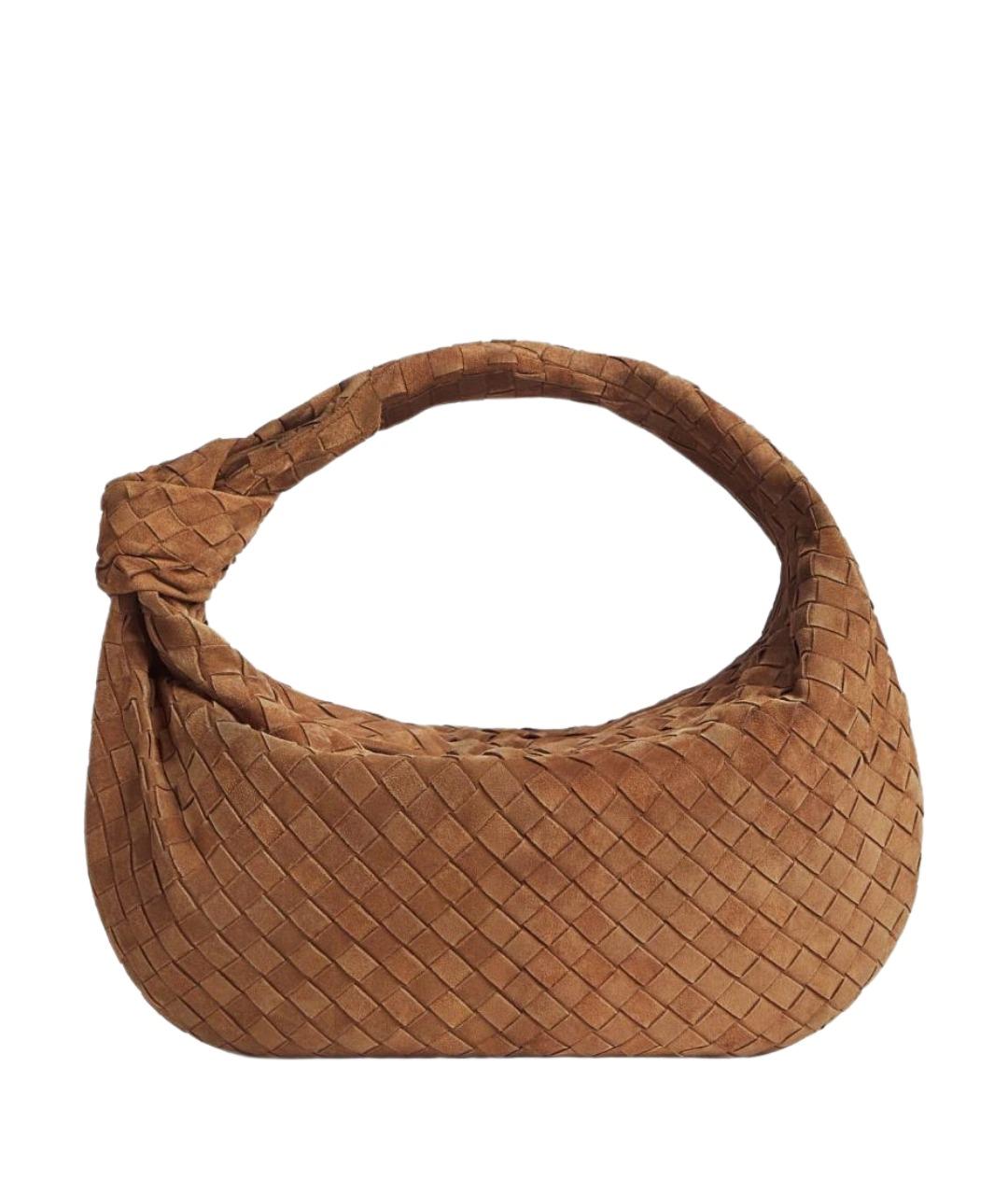 BOTTEGA VENETA Коричневая замшевая сумка через плечо, фото 1