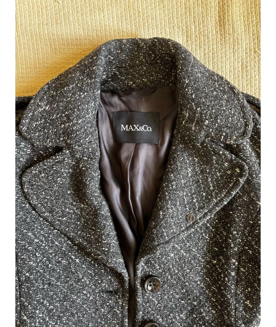 MAX MARA Коричневое шерстяное пальто, фото 7