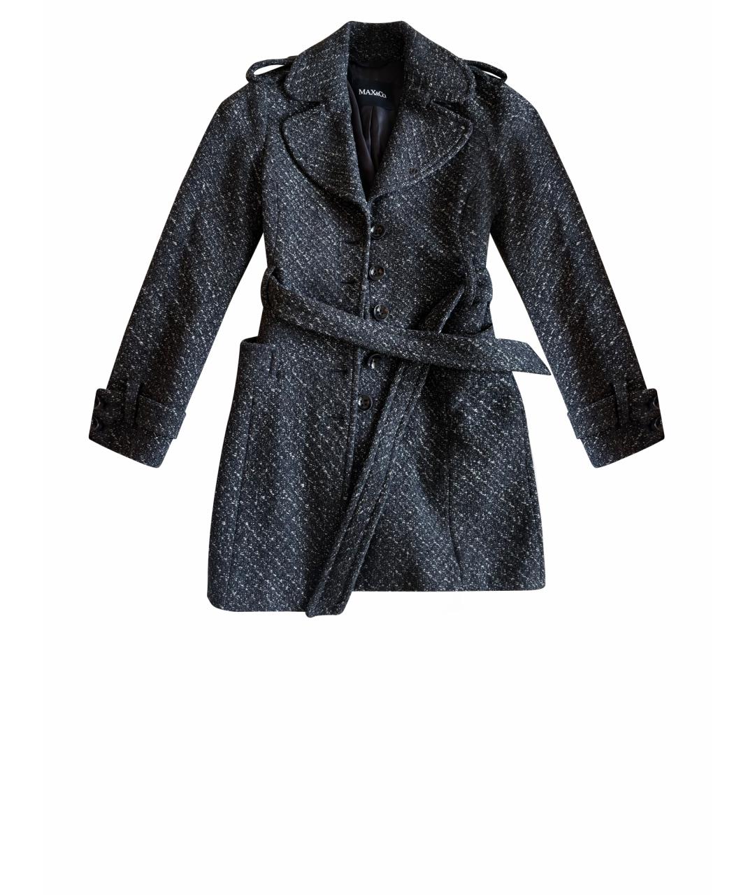 MAX MARA Коричневое шерстяное пальто, фото 1