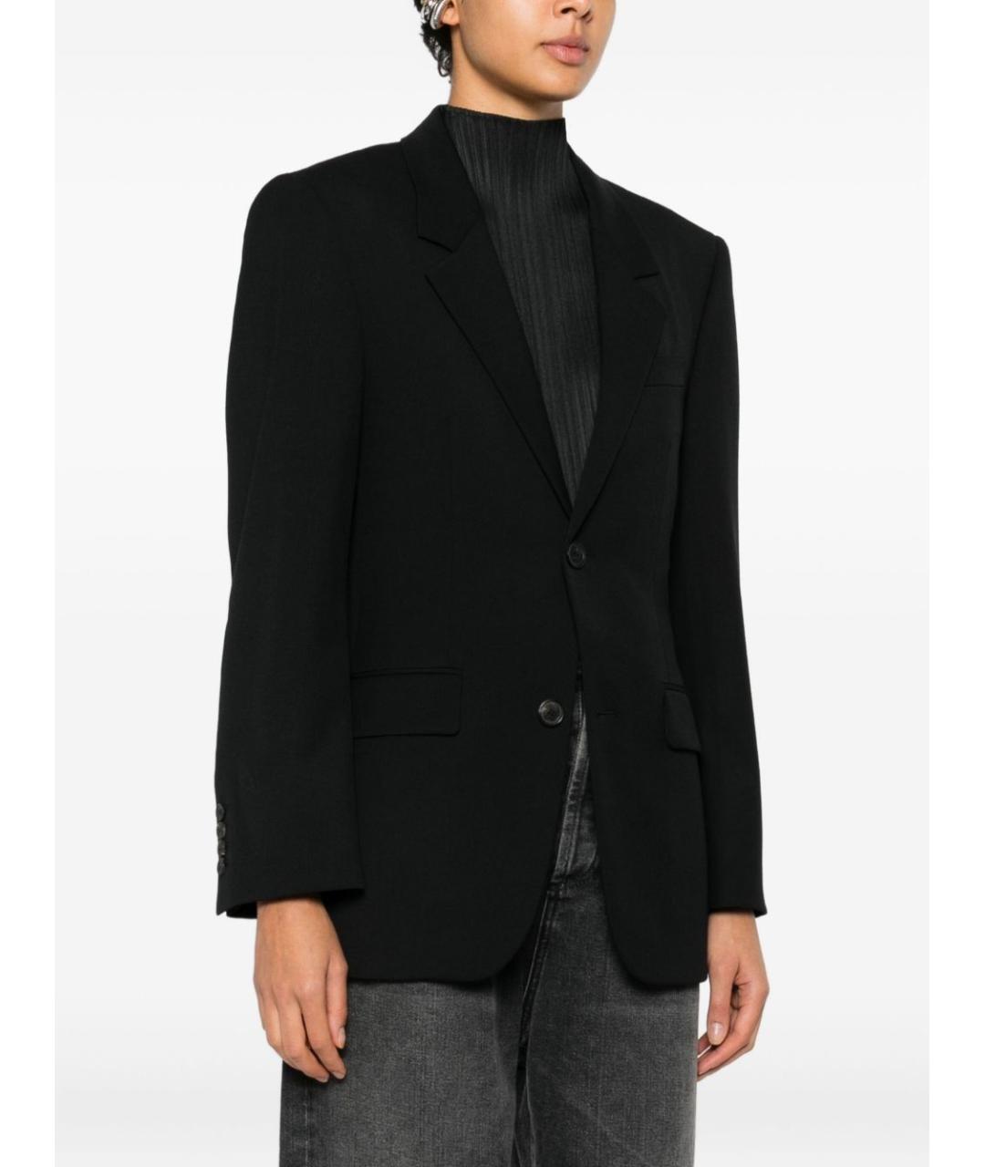 BALENCIAGA Черный шерстяной жакет/пиджак, фото 3