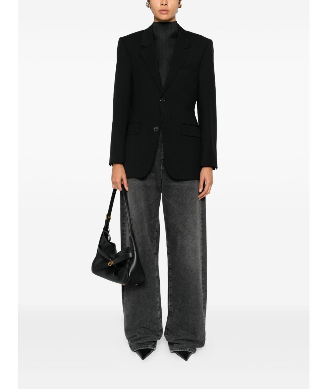 BALENCIAGA Черный шерстяной жакет/пиджак, фото 2