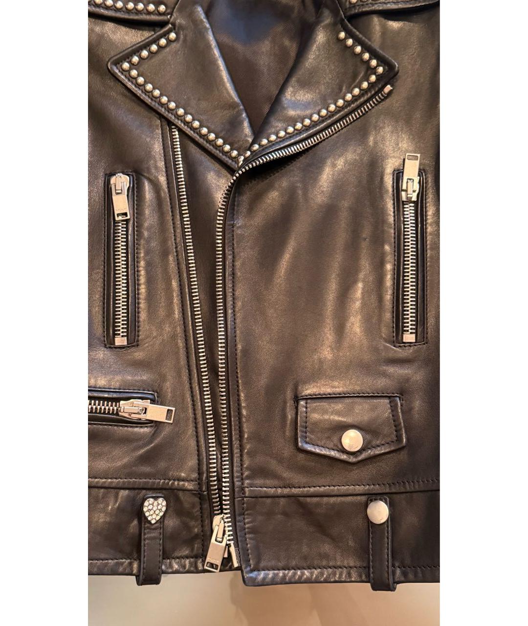 SAINT LAURENT Черная кожаная куртка, фото 6