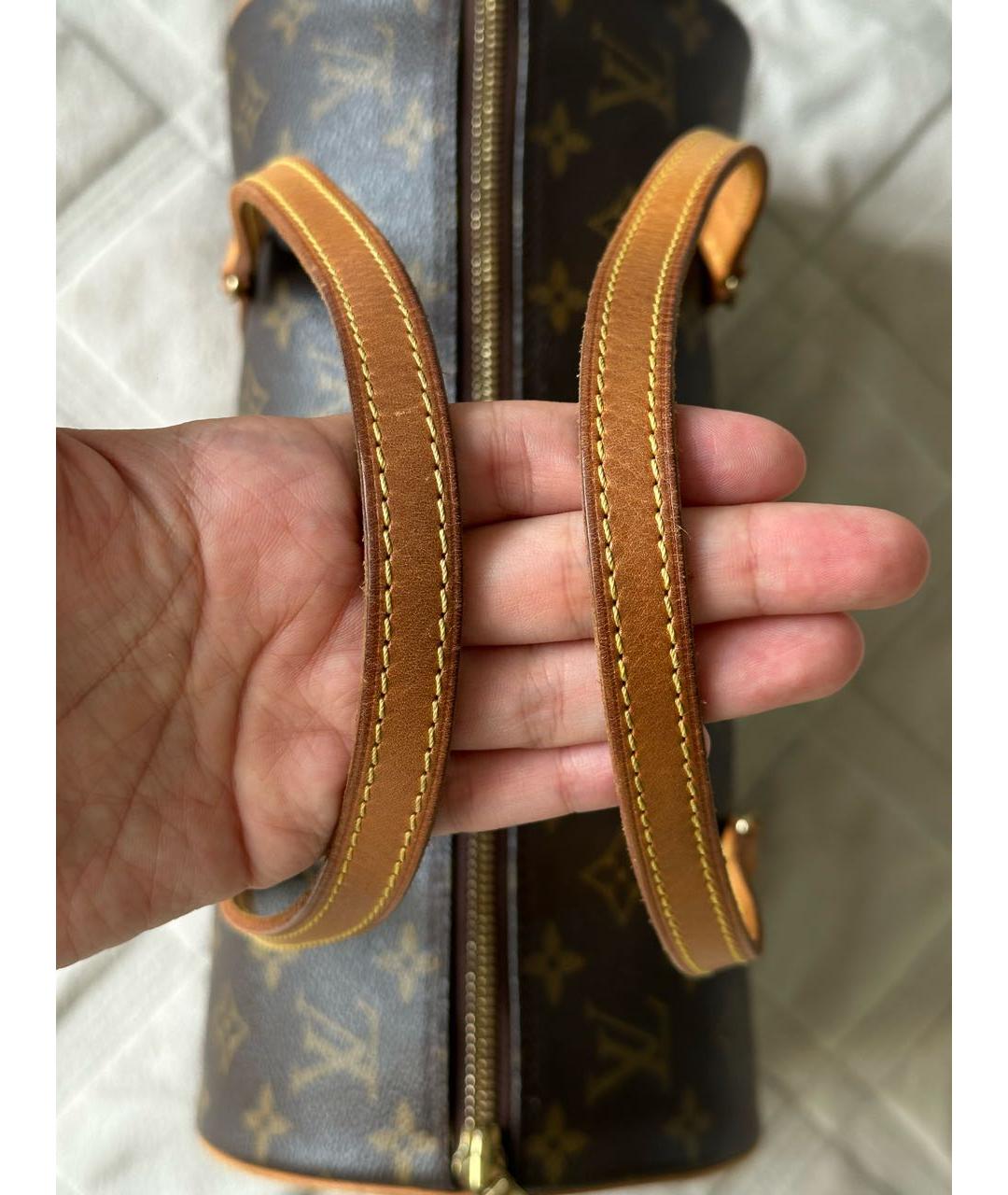 LOUIS VUITTON Коричневая сумка с короткими ручками, фото 3