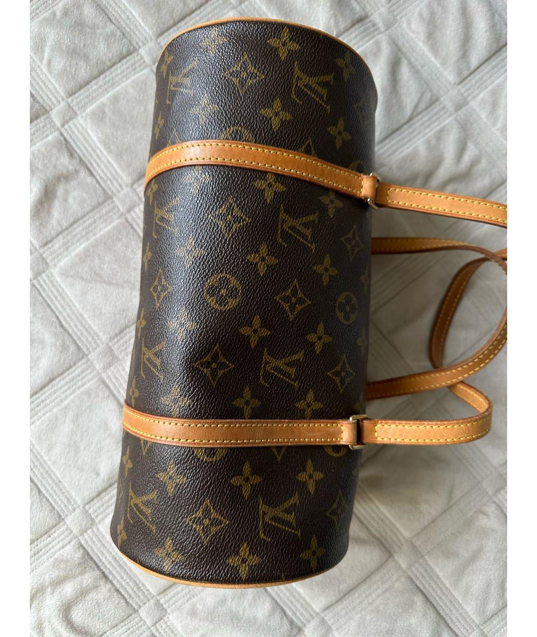 LOUIS VUITTON Коричневая сумка с короткими ручками, фото 8