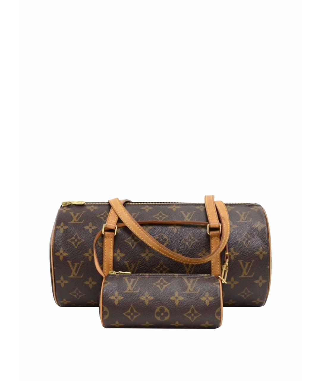 LOUIS VUITTON Коричневая сумка с короткими ручками, фото 1