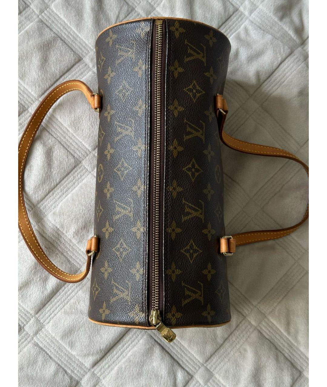 LOUIS VUITTON Коричневая сумка с короткими ручками, фото 2