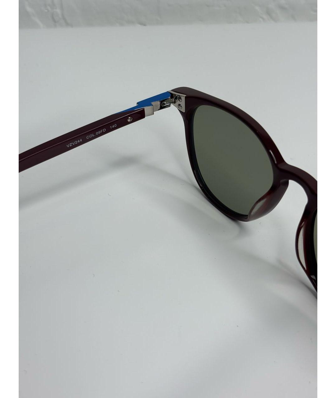 ZADIG & VOLTAIRE Бордовые пластиковые солнцезащитные очки, фото 4
