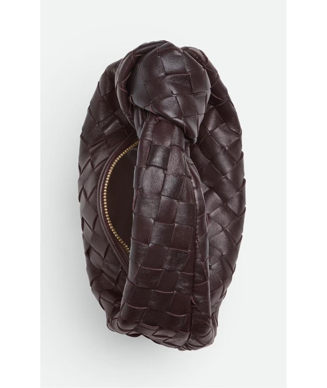 BOTTEGA VENETA Бордовая кожаная сумка через плечо, фото 3