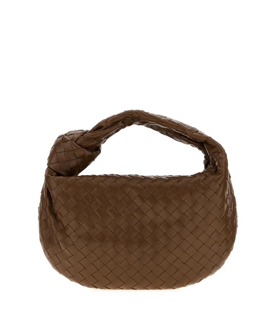 BOTTEGA VENETA Коричневая кожаная сумка через плечо, фото 1