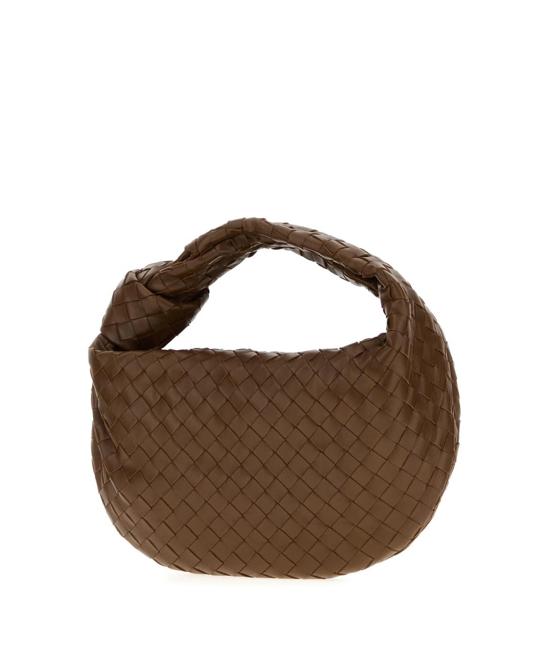 BOTTEGA VENETA Коричневая кожаная сумка через плечо, фото 2