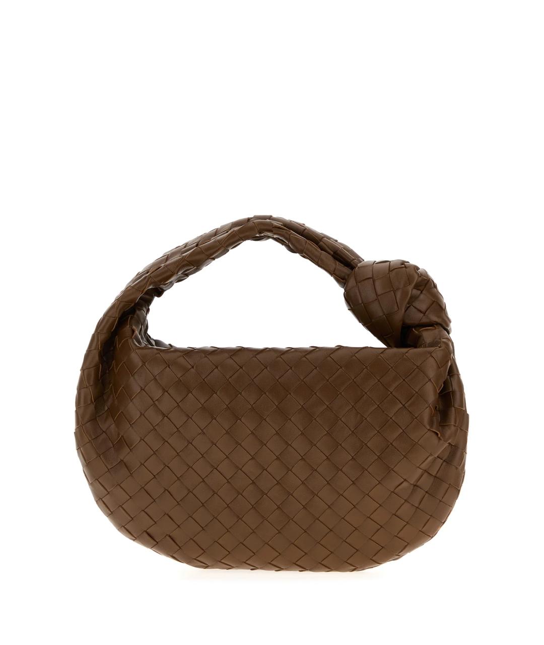 BOTTEGA VENETA Коричневая кожаная сумка через плечо, фото 3