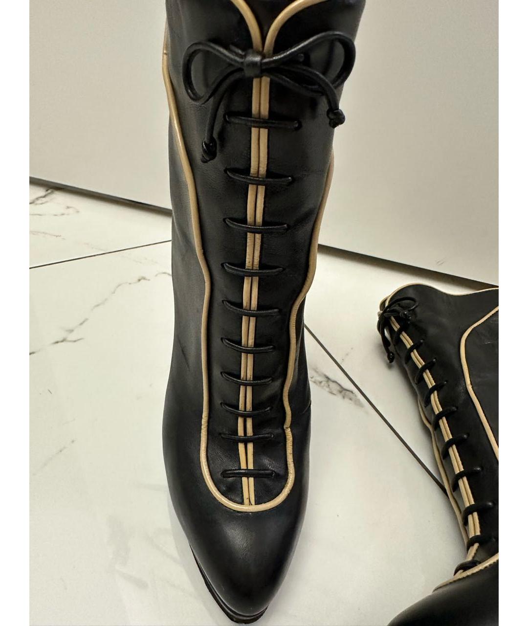 CASADEI Черные кожаные ботильоны, фото 8