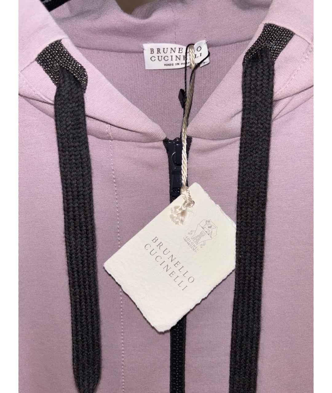 BRUNELLO CUCINELLI Фиолетовый хлопко-эластановый спортивные костюмы, фото 3