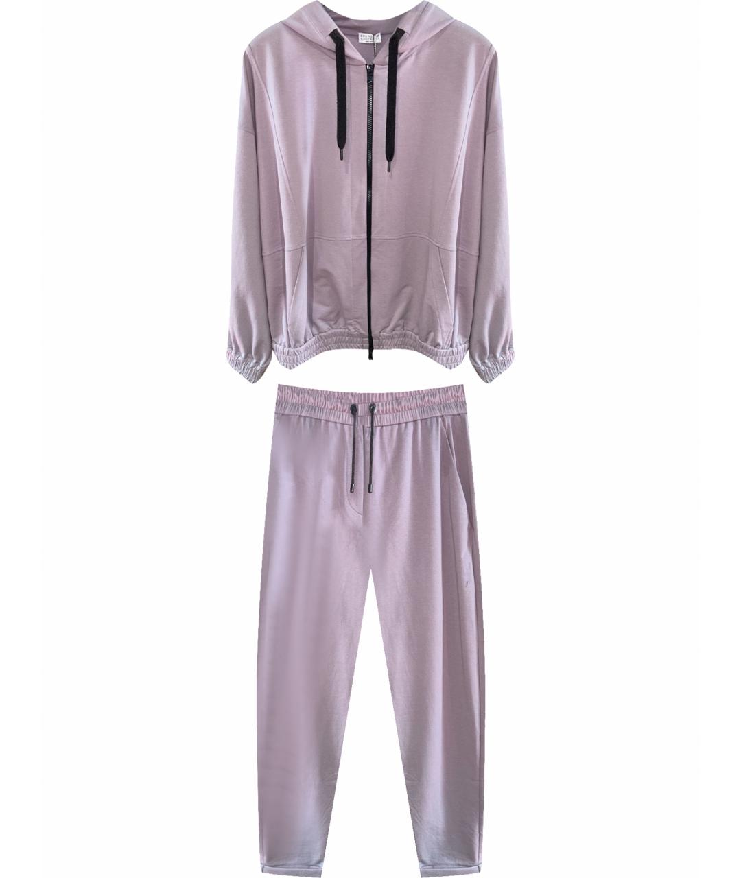 BRUNELLO CUCINELLI Фиолетовый хлопко-эластановый спортивные костюмы, фото 1