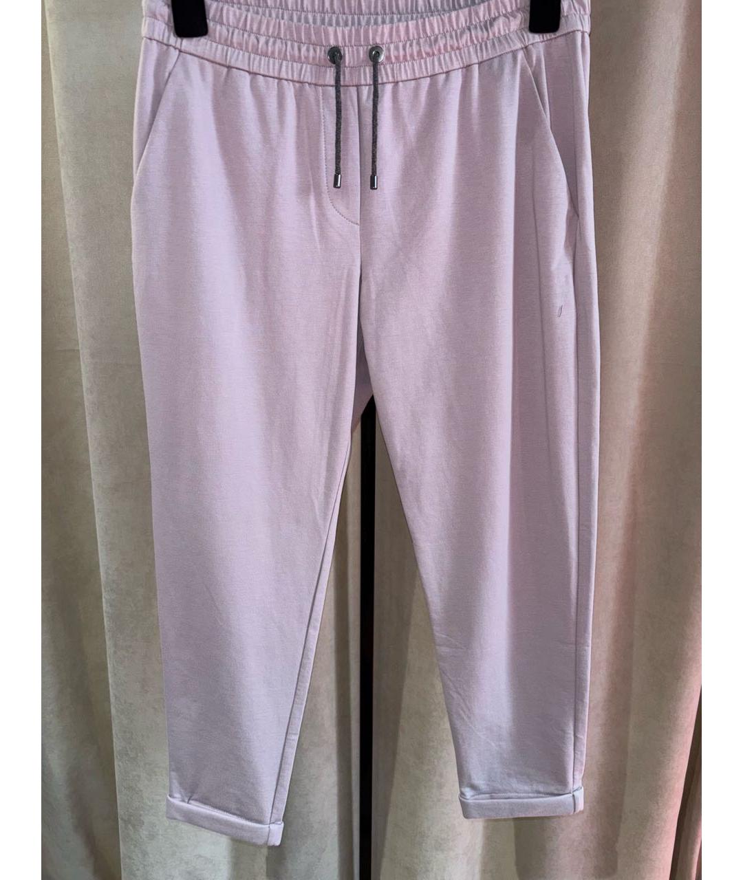 BRUNELLO CUCINELLI Фиолетовый хлопко-эластановый спортивные костюмы, фото 2