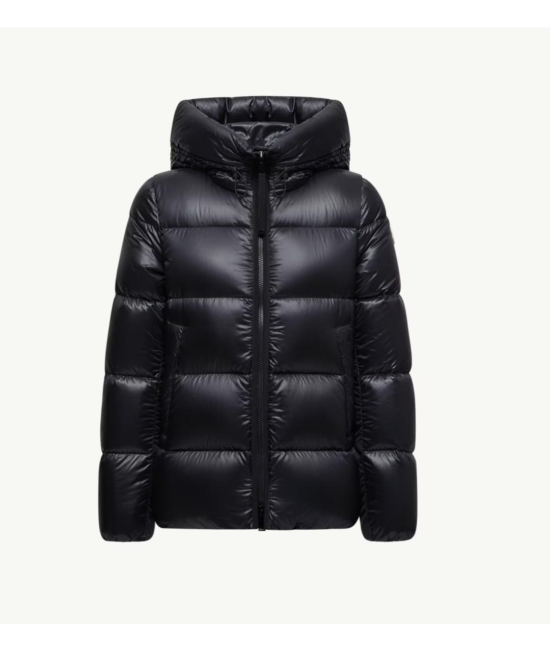 MONCLER Черный полиамидовый пуховик, фото 6